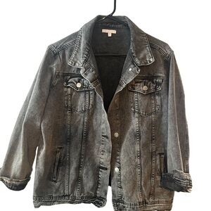 Gianni Bini Gray Denim Jacket XL